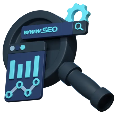 Seo Search  3D Icon