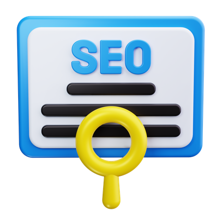 Seo Search  3D Icon