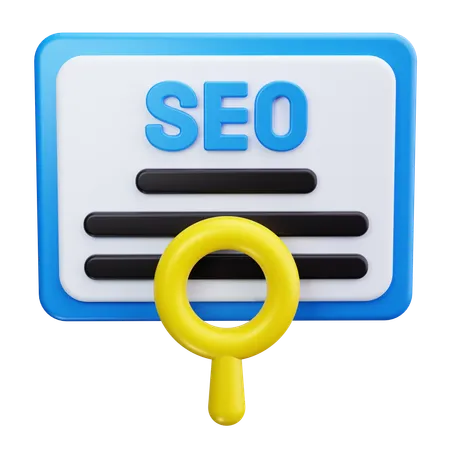 Seo Search  3D Icon