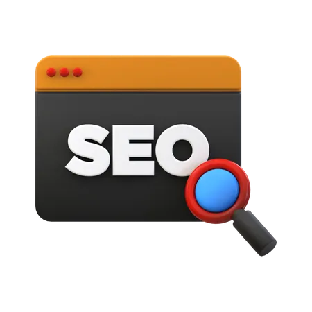 Seo Search  3D Icon