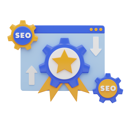 SEO-Seitenqualität  3D Icon