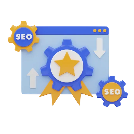 SEO-Seitenqualität  3D Icon