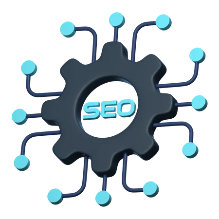 Seo Setting  3D Icon