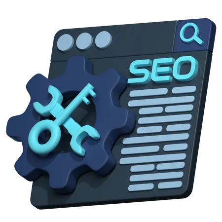 Sitio web de SEO  3D Icon