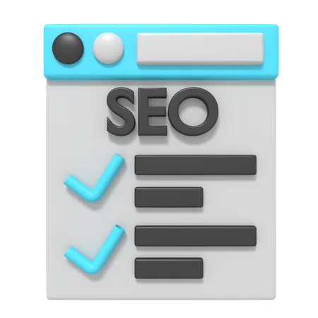 Sitio web de SEO  3D Icon