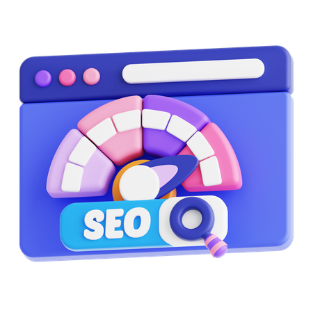 SEO Speed  3D Icon