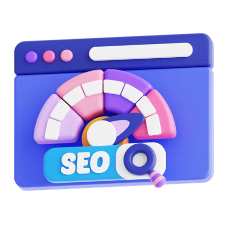 SEO Speed  3D Icon