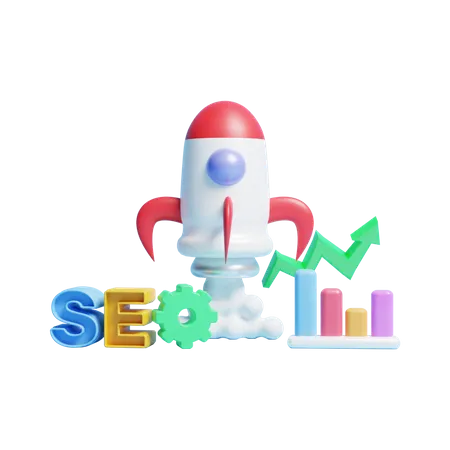 Seo Startup  3D Icon