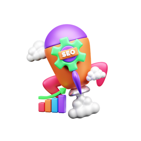 Seo Startup  3D Icon