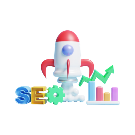 Seo Startup  3D Icon