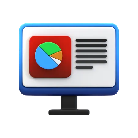 Seo Statistric Report  3D Icon