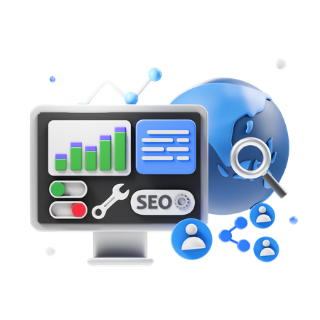 SEO-Strategie  3D Icon