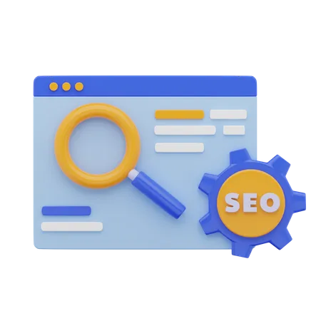 SEO-Suchmaschine  3D Icon