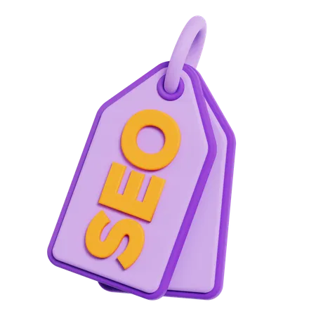 SEO tag  3D Icon