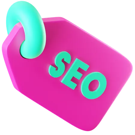 Seo Tag  3D Icon