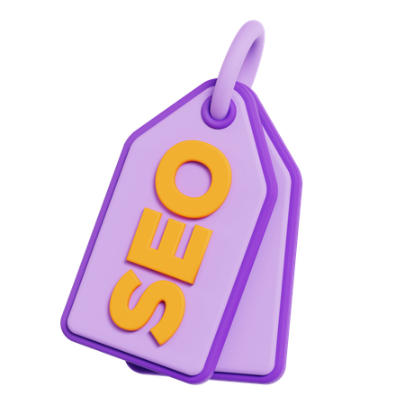 SEO tag  3D Icon