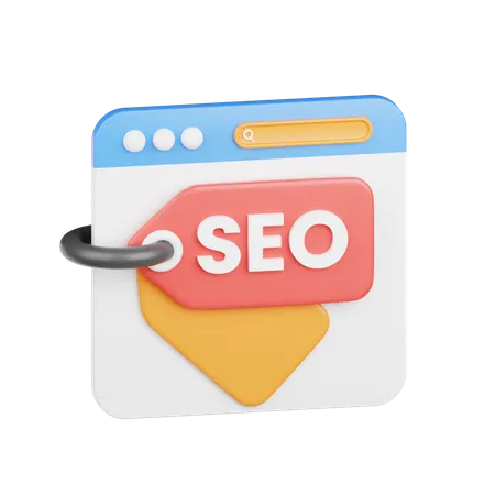 Seo Tag  3D Icon