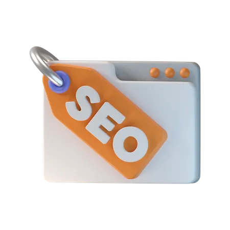 Seo Tag  3D Icon