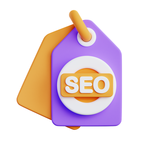 Seo Tag  3D Illustration