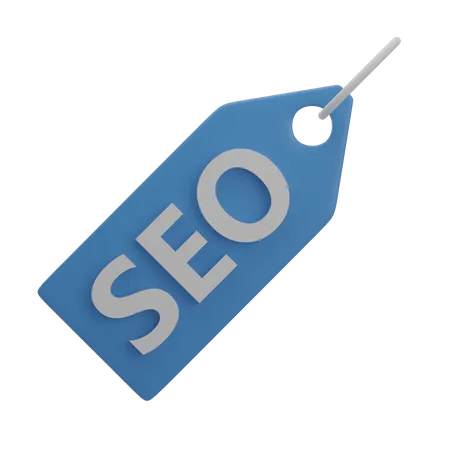 SEO Tag  3D Illustration