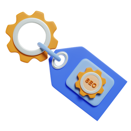 Seo Tag Keychain  3D Icon