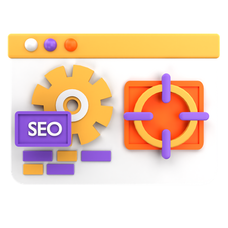 Seo Target  3D Icon