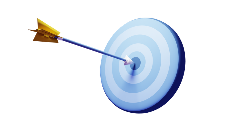 Seo Target  3D Icon