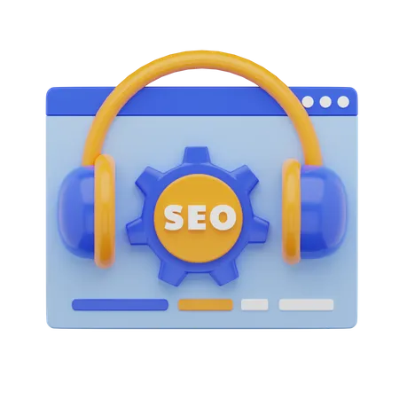 Seo Technical Support 3D Icon