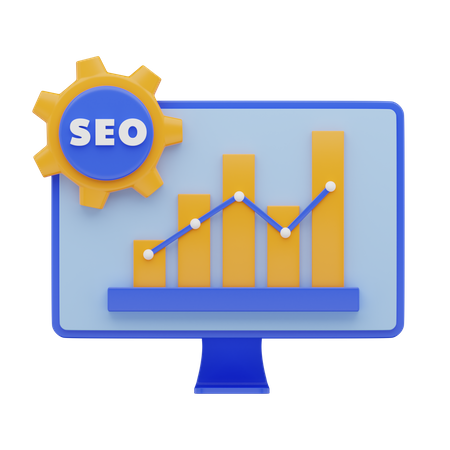 Croissance du trafic SEO  3D Icon