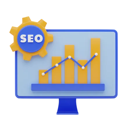 Croissance du trafic SEO  3D Icon