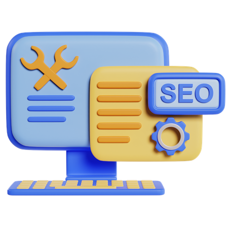 Seo Web Settings  3D Icon