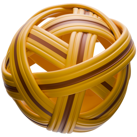 Sepak Takraw Ball  3D Icon