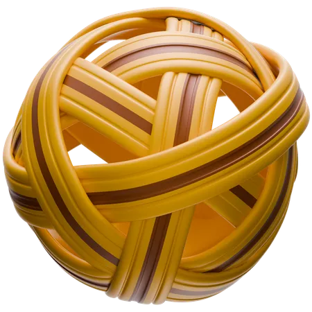 Sepak Takraw Ball  3D Icon