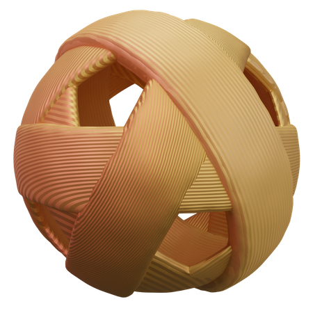 Sepak Takraw Ball  3D Icon