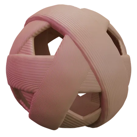 Sepak Takraw Ball  3D Icon