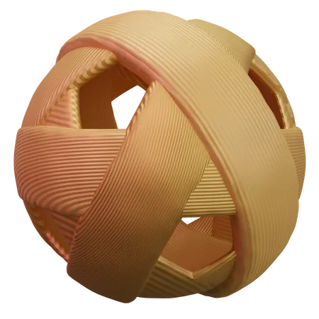 Sepak Takraw Ball  3D Icon