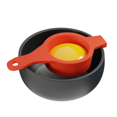 Separador de huevos  3D Icon