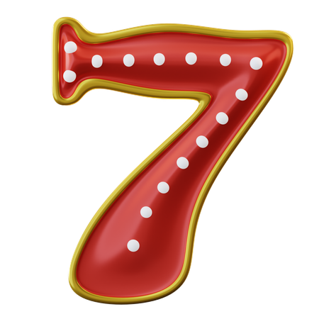 Numéro sept  3D Icon