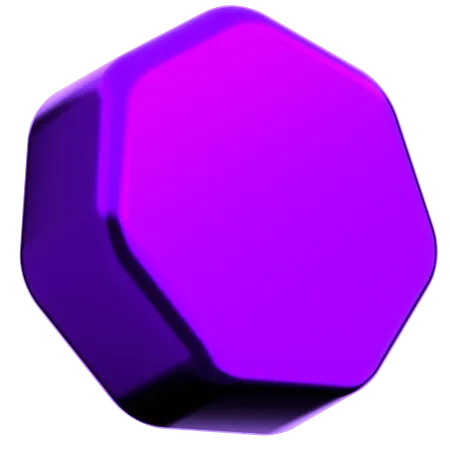 Septagon Abstract Shape  3D Icon