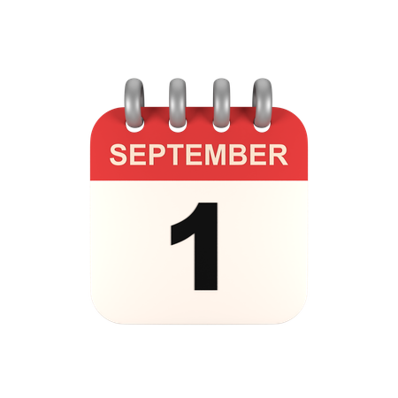 September  3D Icon