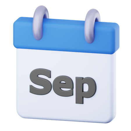 September  3D Icon