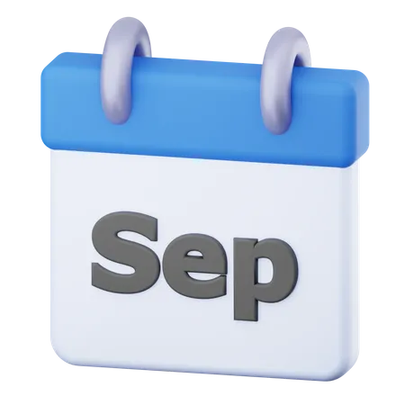 September  3D Icon