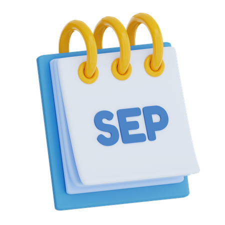 September  3D Icon