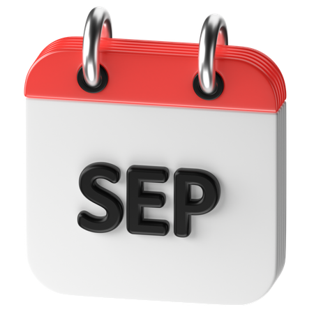 September  3D Icon