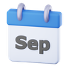 3d month september emoji