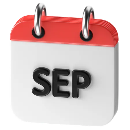 Septiembre  3D Icon