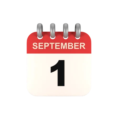 Septiembre  3D Icon