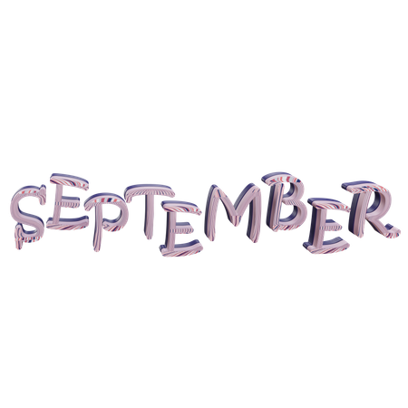 Septiembre  3D Icon