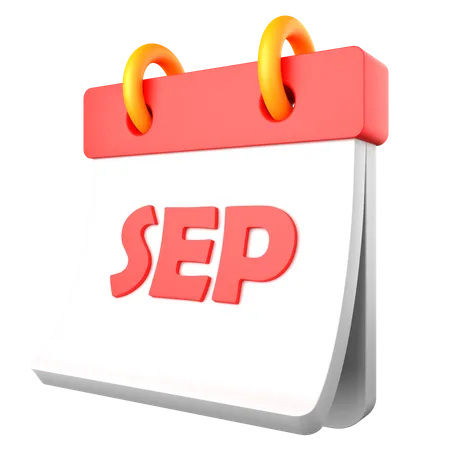 Septiembre  3D Icon