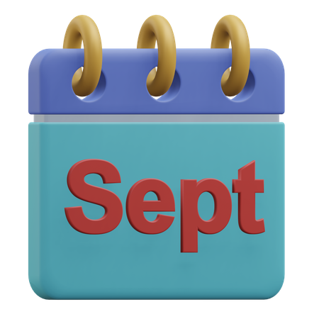 Septiembre  3D Icon